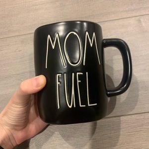 Rae Dunn Mom Fuel Black Ceramic Mug